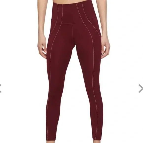 NWT Nike Women's Yoga 7/8 Lurex Tights - Picture 2 of 4